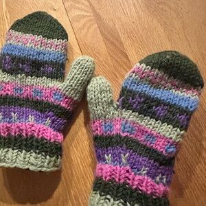 Colorful Striped Mittens